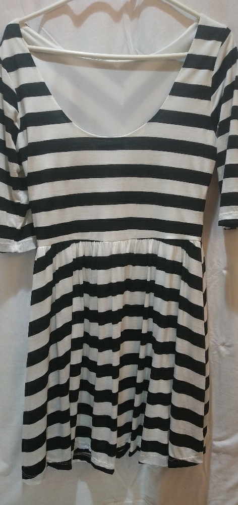 Hidden Heart Stripped Dress